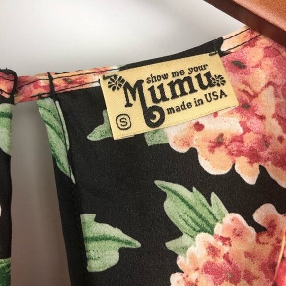 Show Me Your Mumu Rainey Floral Boho Long Sleeve Mini Dress Size Small - Picture 9 of 10